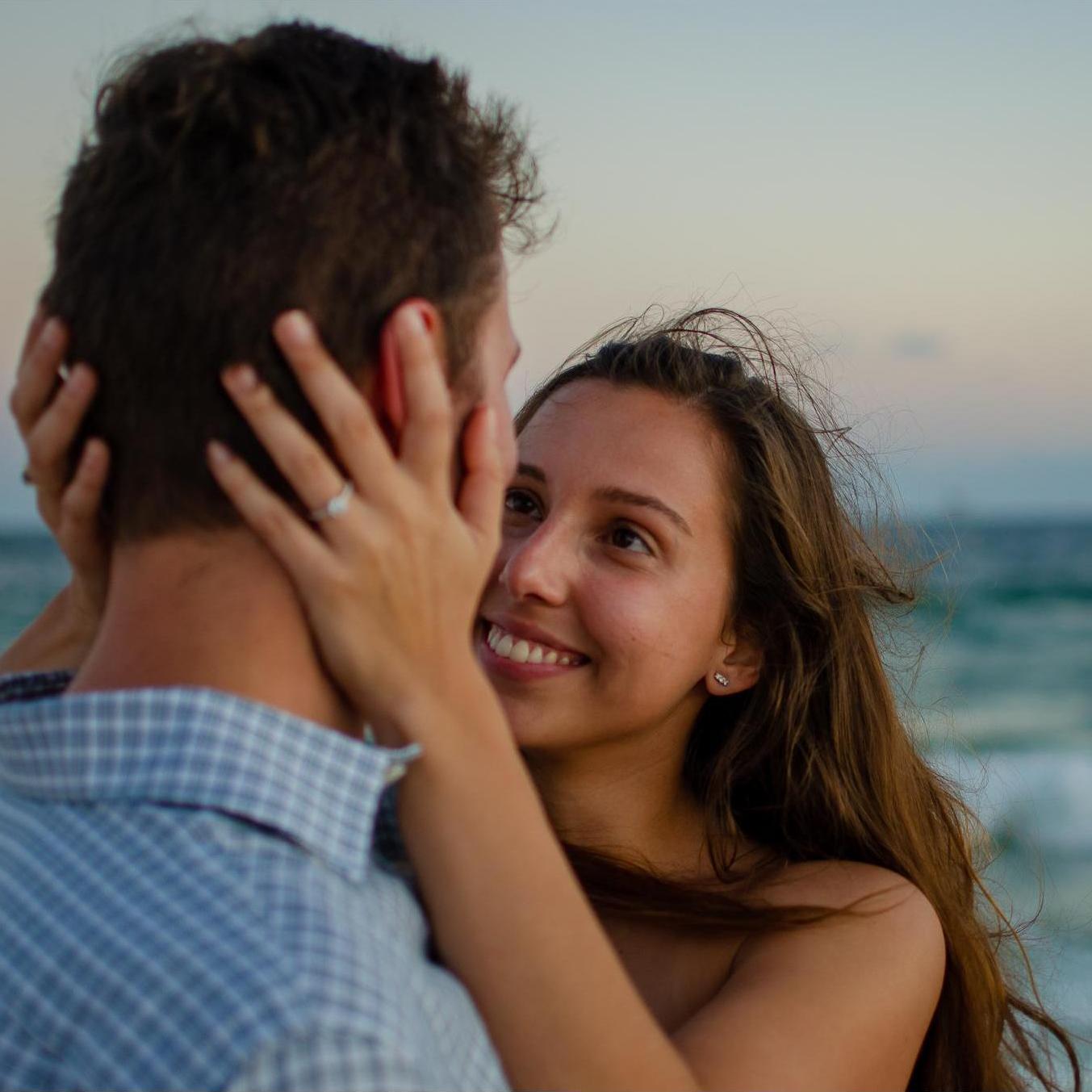 minutes after Brandon proposed, and Isabela said yes! (September 2019)