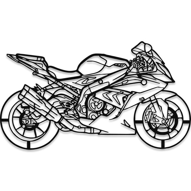 Xedatric Vintage Racing Motorcycle Metal Art Wall Decor for Garage, Home Office - Unique Birthday Gift for Men