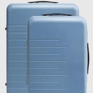 Carry-On & Medium Check-In Suitcase Bundle in Blue