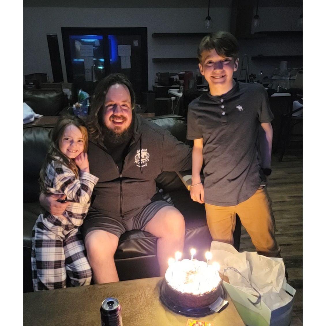 Celebrating Chris' birthday