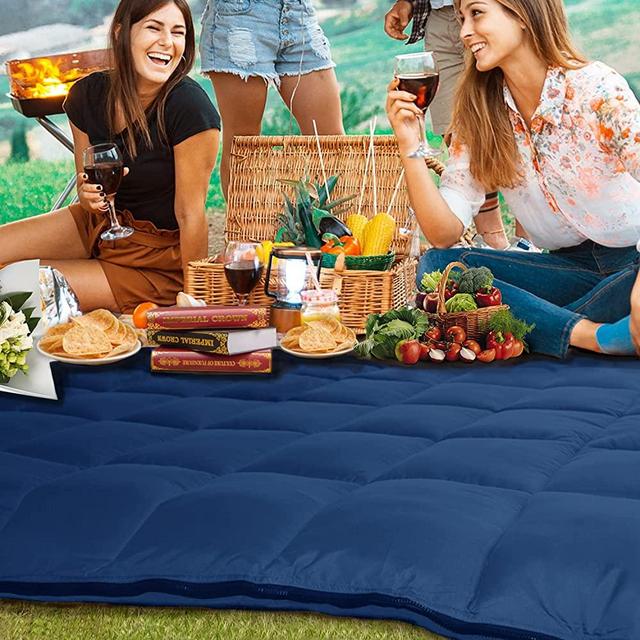 zzlamb Camping Blanket One Used in Two Ways, Lightweight Warm Sleeping Bags for Adults and Teens, 100% Polyester Indoor & Outdoor Use Travelling Backpacking Hiking Tent Car, 83x68in