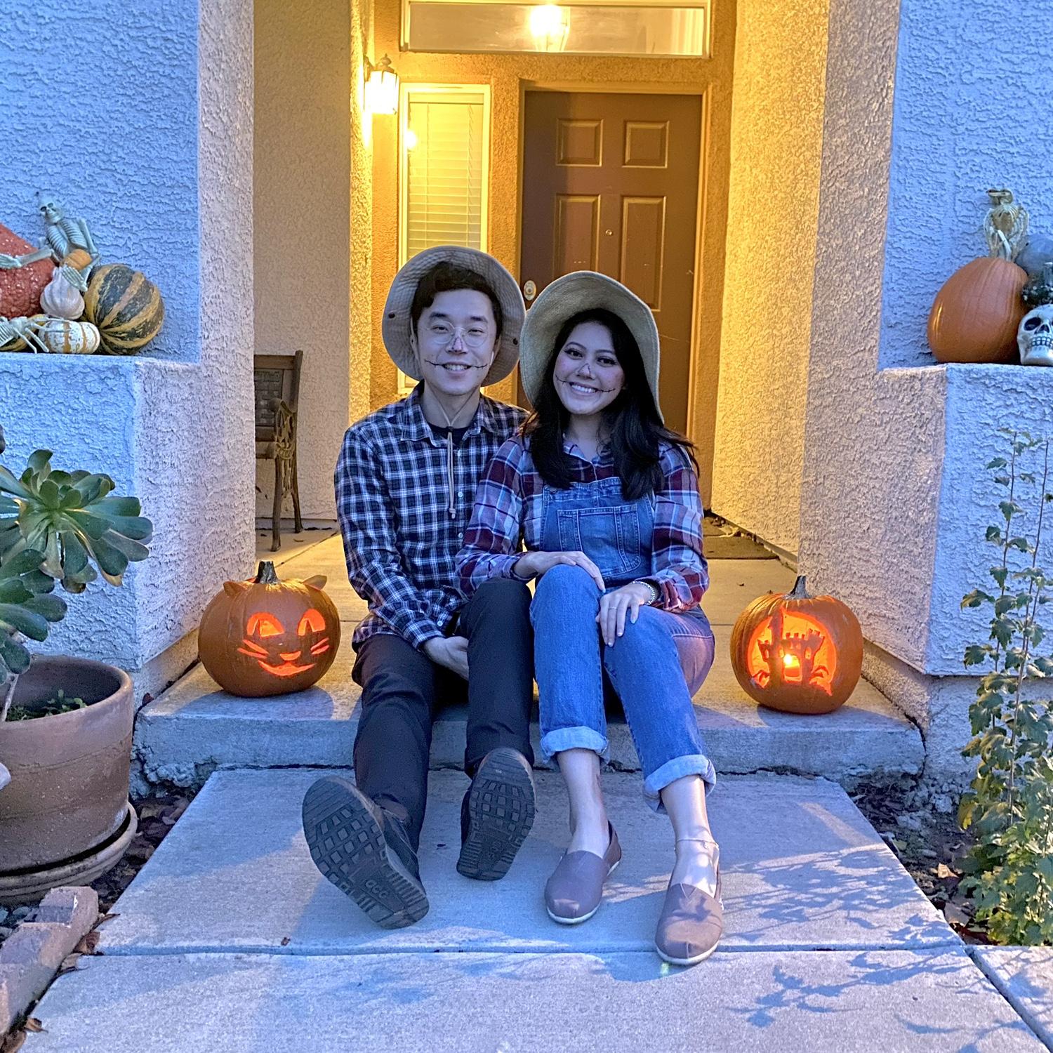 Our last minute costumes for Halloween