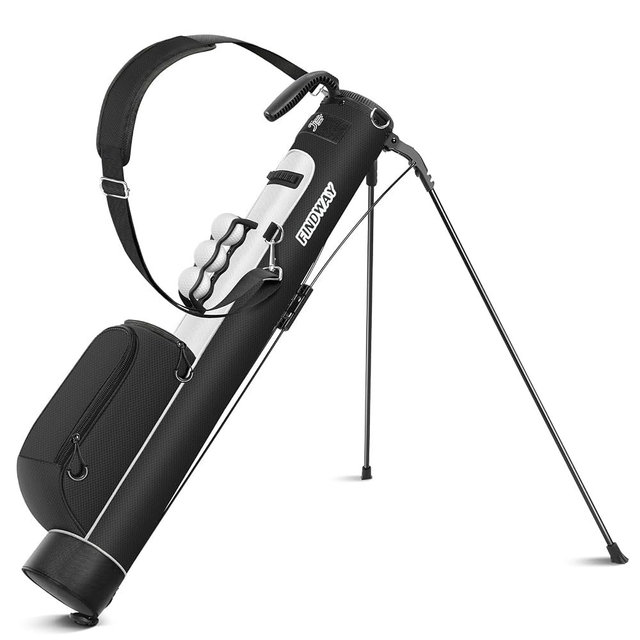 Findway Golf Stand Bag, Upgraded Par 3 Golf Bag Pitch n Putt Small Golf Bag with Ball Holder and Cooler Bag, Lightweight Golf Carry Bag for Men Women
