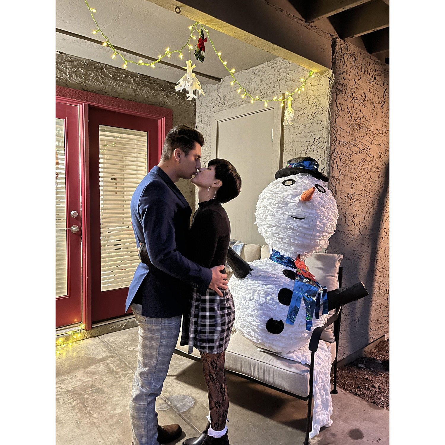 Juan says, "Christmas is the best time of the year", us celebrating our first Christmas together in Arizona. -December 2021