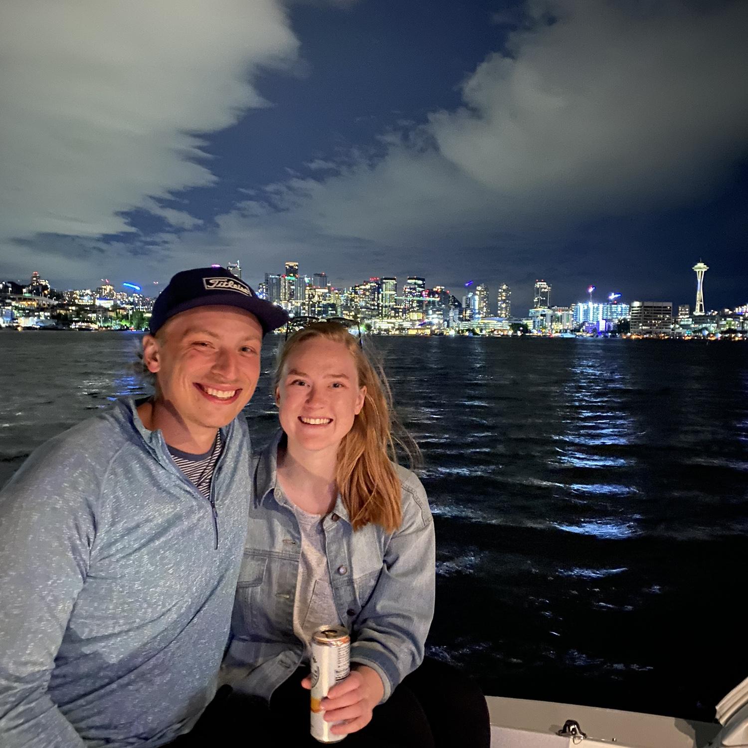 First boat day together on lake Union, June 2021. Maybe what inspired it all? 😂