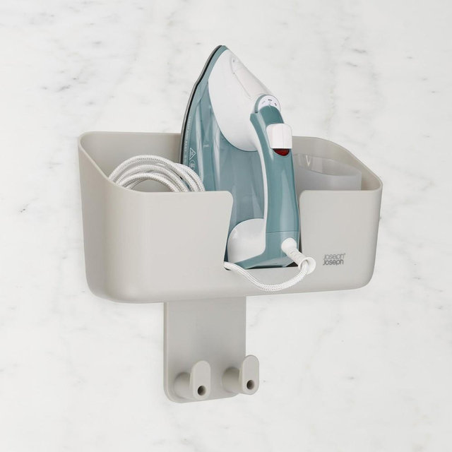 Joseph Joseph IronHub Wall Mounted Iron Storage Caddy with Ironing Board Hook