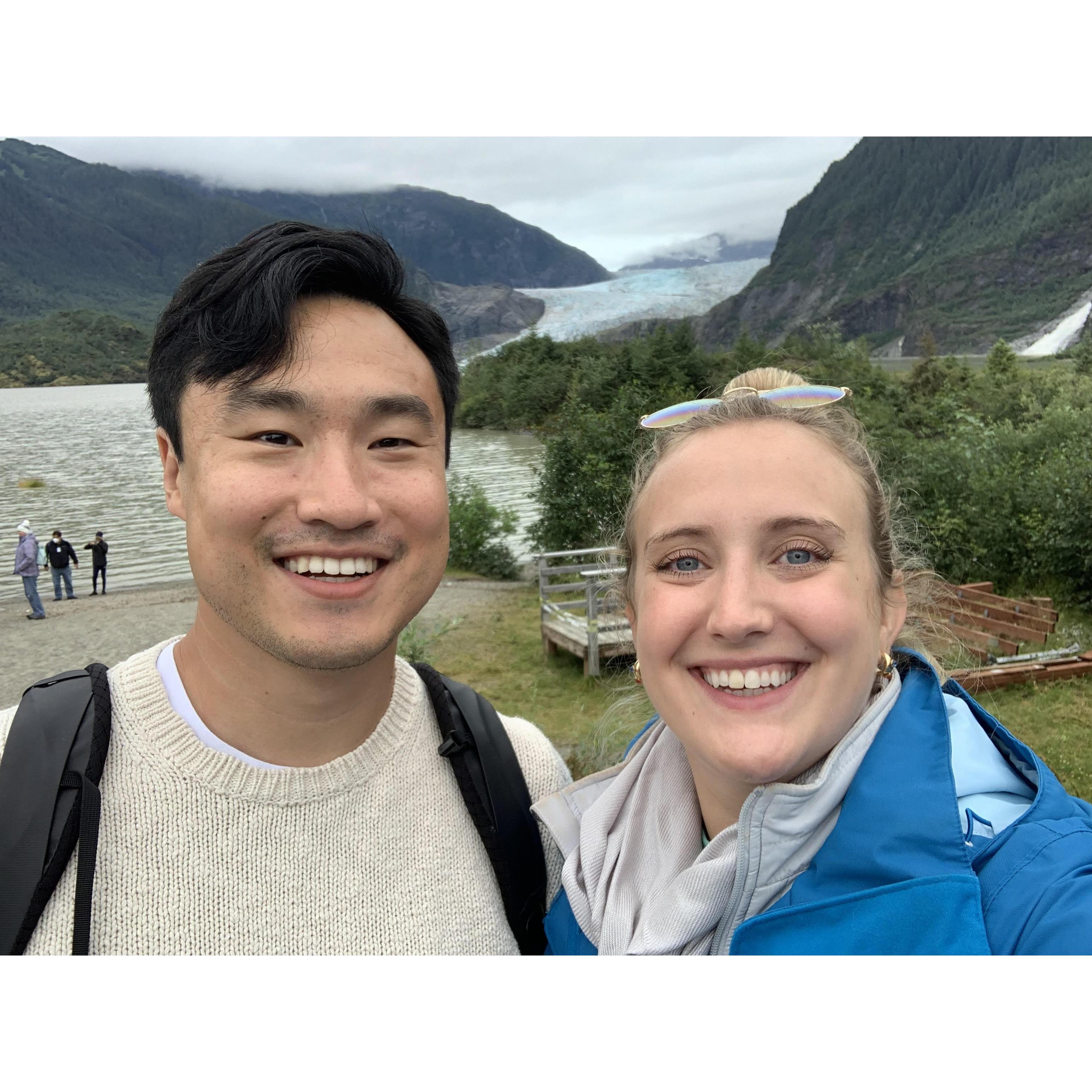 We got to see a glacier