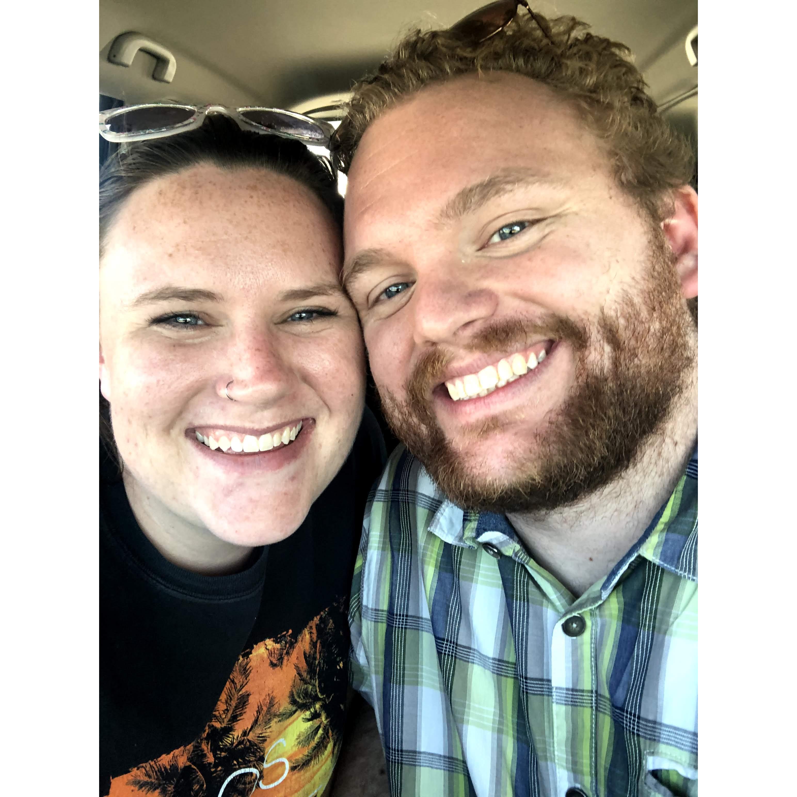 Our first photo together