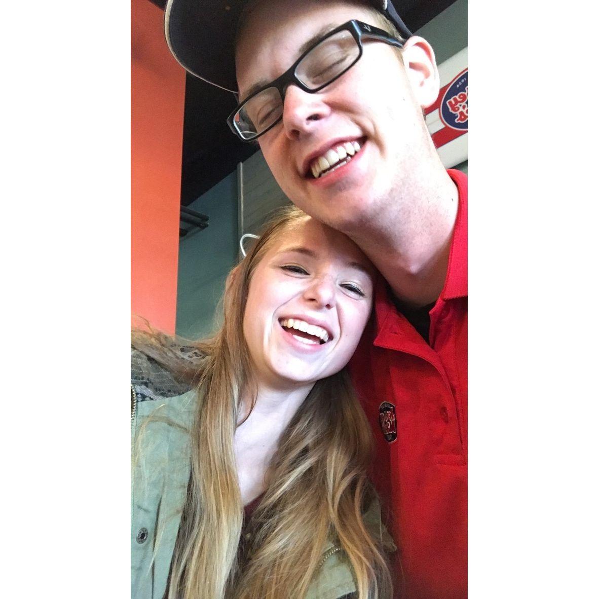 FUN FACT: Courtney and Ethan both worked together, at Jersey Mike's 