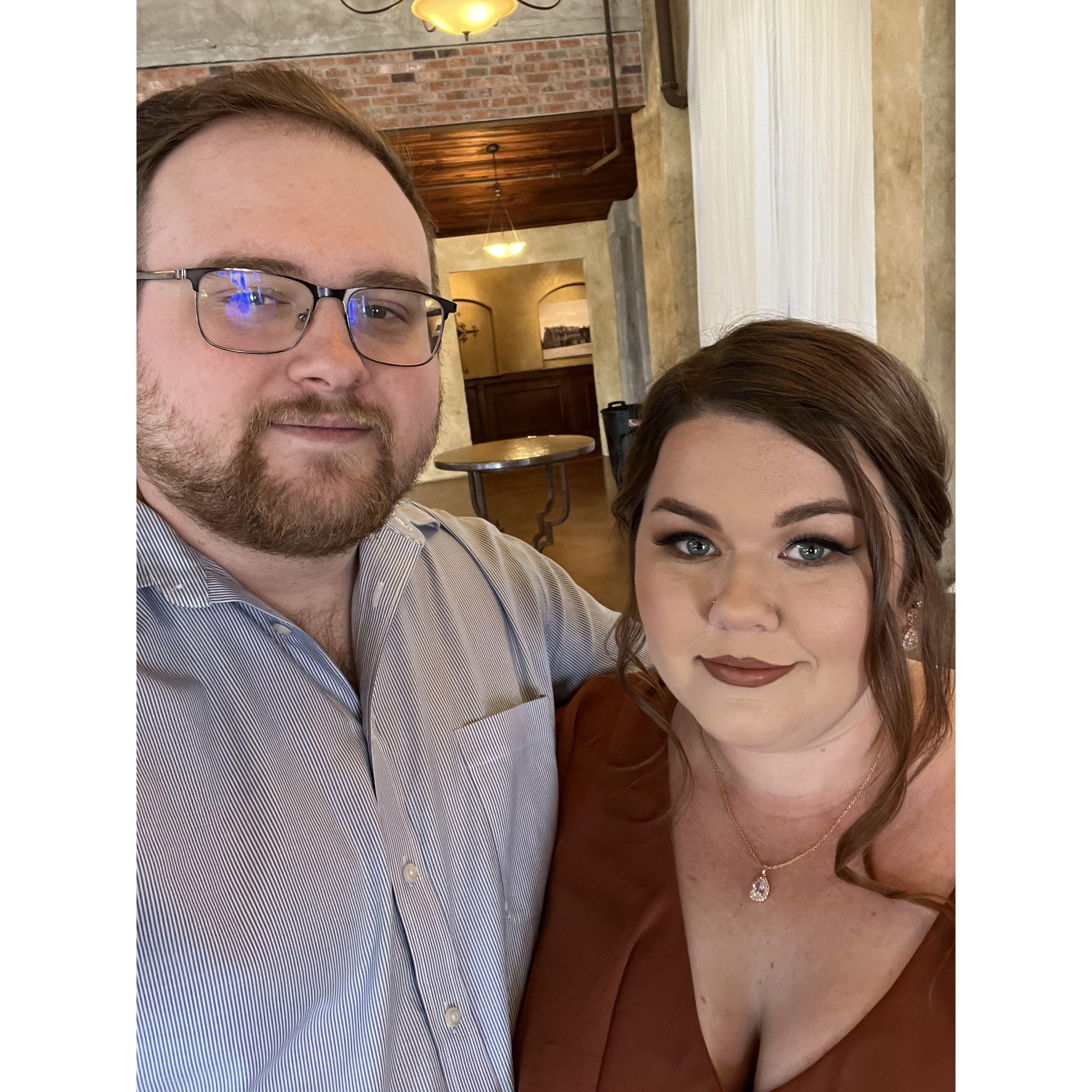 At the Matron of Honor's Wedding!