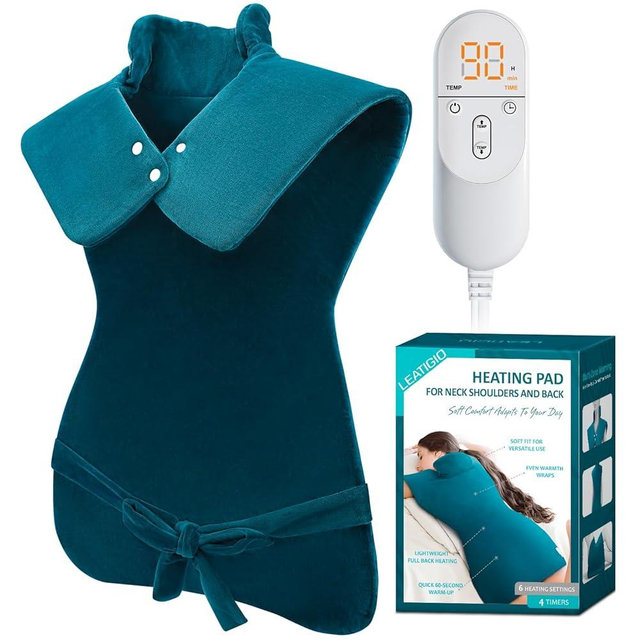 Heating Pad for Back, Valentines Day Gifts for Her, Extra Large Heat Pad for Full Body Relax, Electric Heated Wrap for Neck Shoulders, Anniversary & Birthday Gifts for Women Mom Grandma Sister Wife