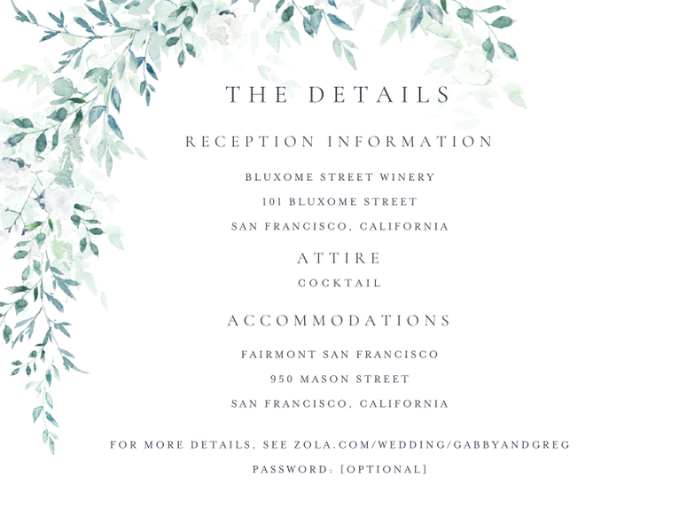 Farnham | Blue Sage | Zola Wedding Enclosure Cards