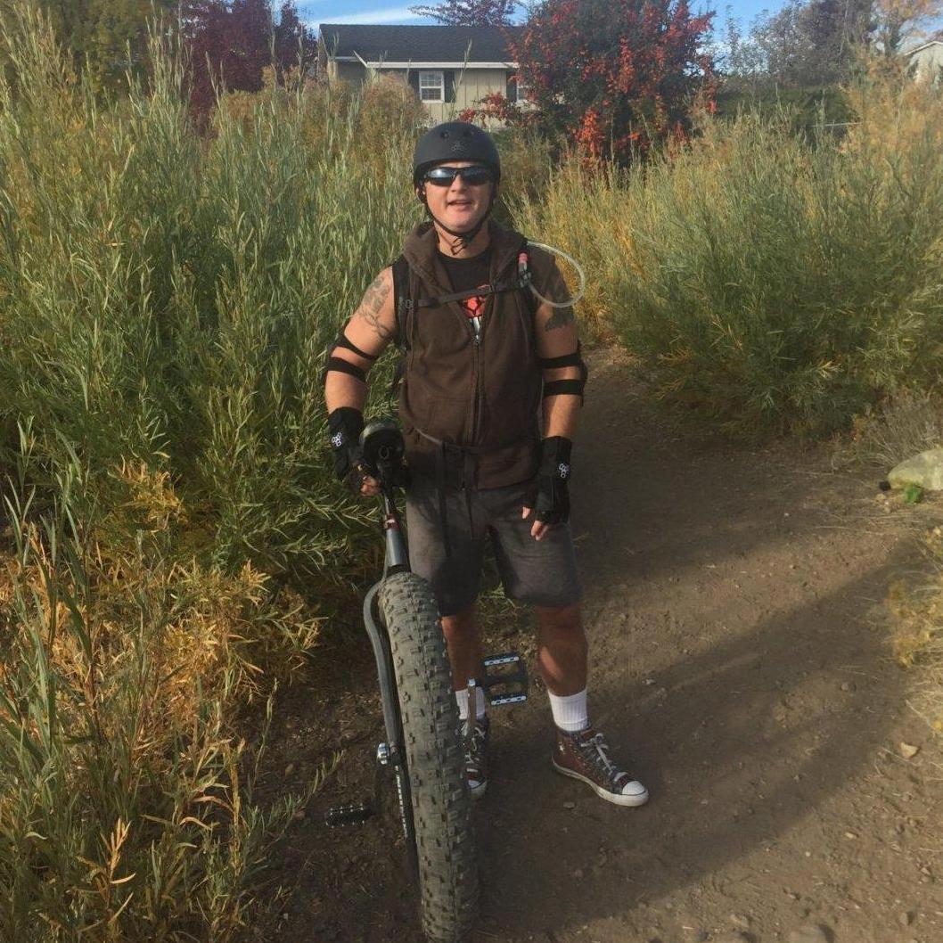 Trail near our home.  Go to easy unicycle ride.