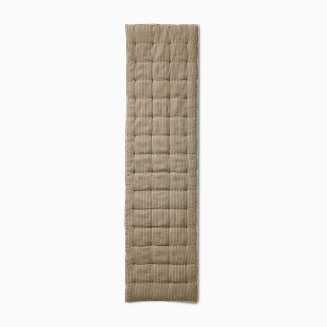 Reversible Quilted Sofa Overlay, 84x23, Elm