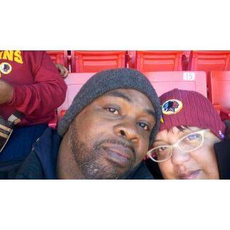 Rock and Stacey at a Commanders (Redskins) and Patriots game!
