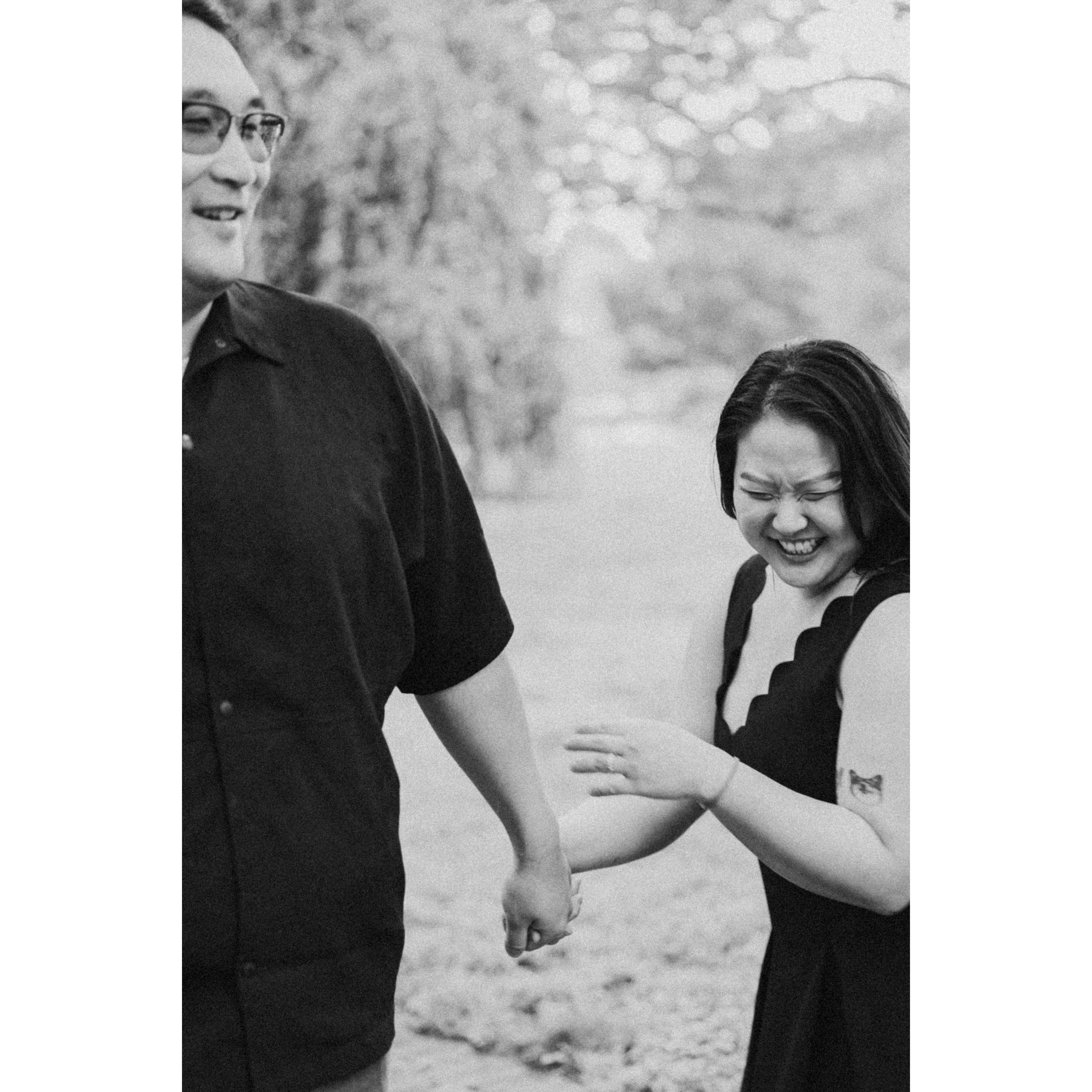 "Almost stepped on duck poop."