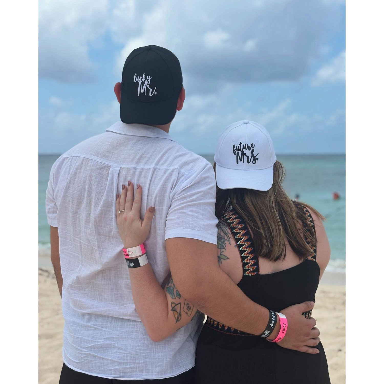 Engagement photos on the beach in Cozumel!
