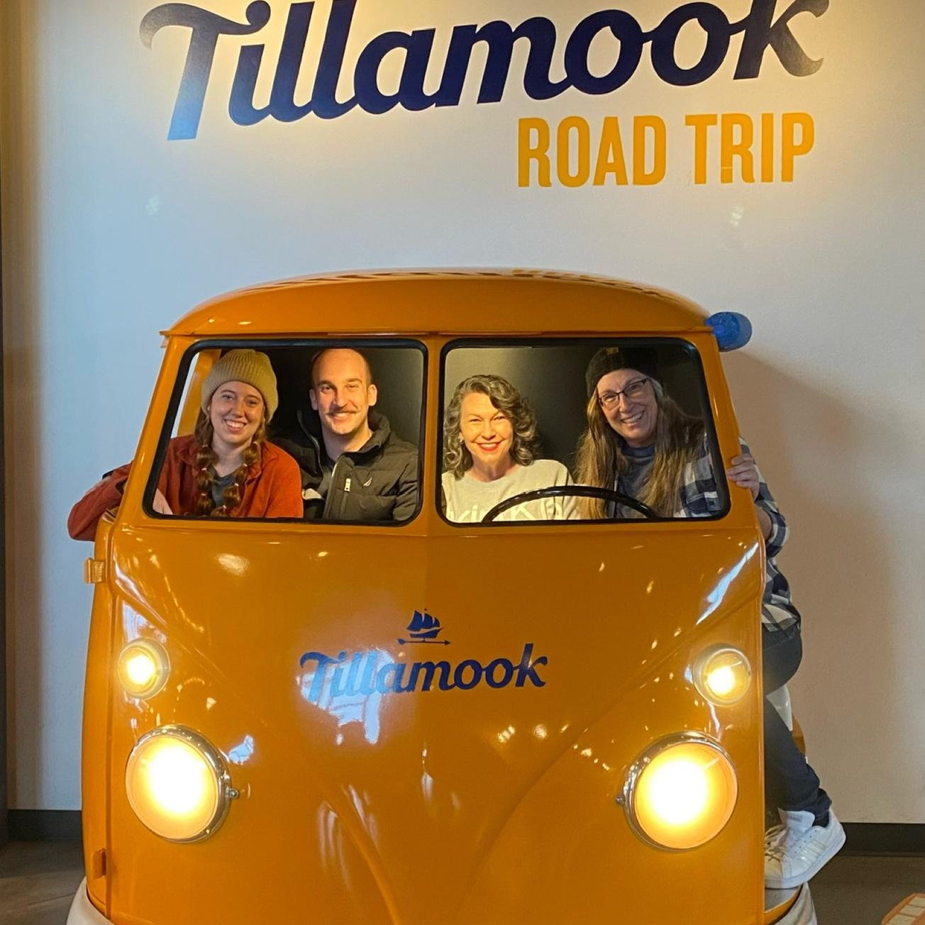 Love our Mommas! We went to the cheese factory! I thought this picture was fitting cause in Oregon you have to drive a while to get literally anywhere.