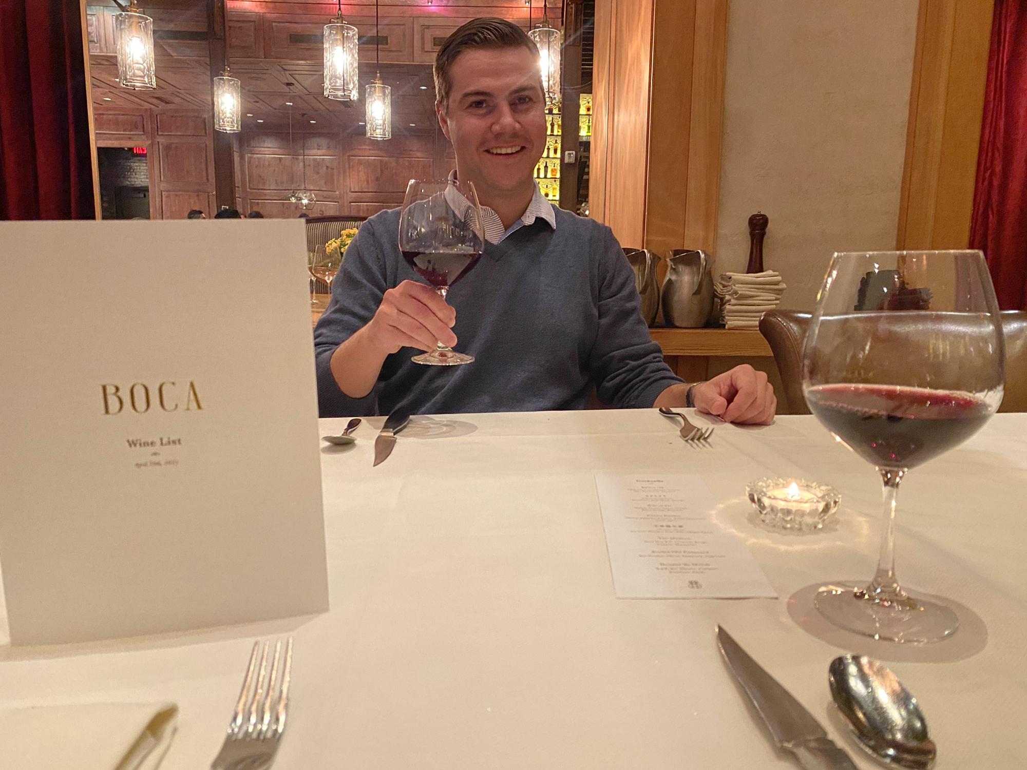 This past May, the couple celebrated their 3rd anniversary at Boca, the same restaurant they shared their first date.