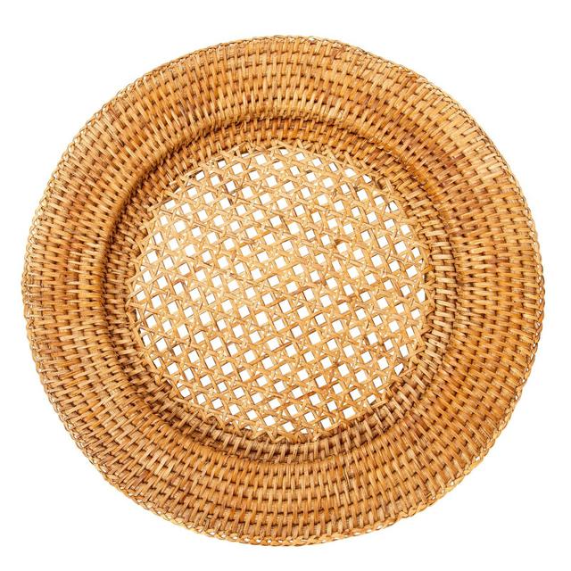 Artifacts Rattan 13" Open Weave Charger