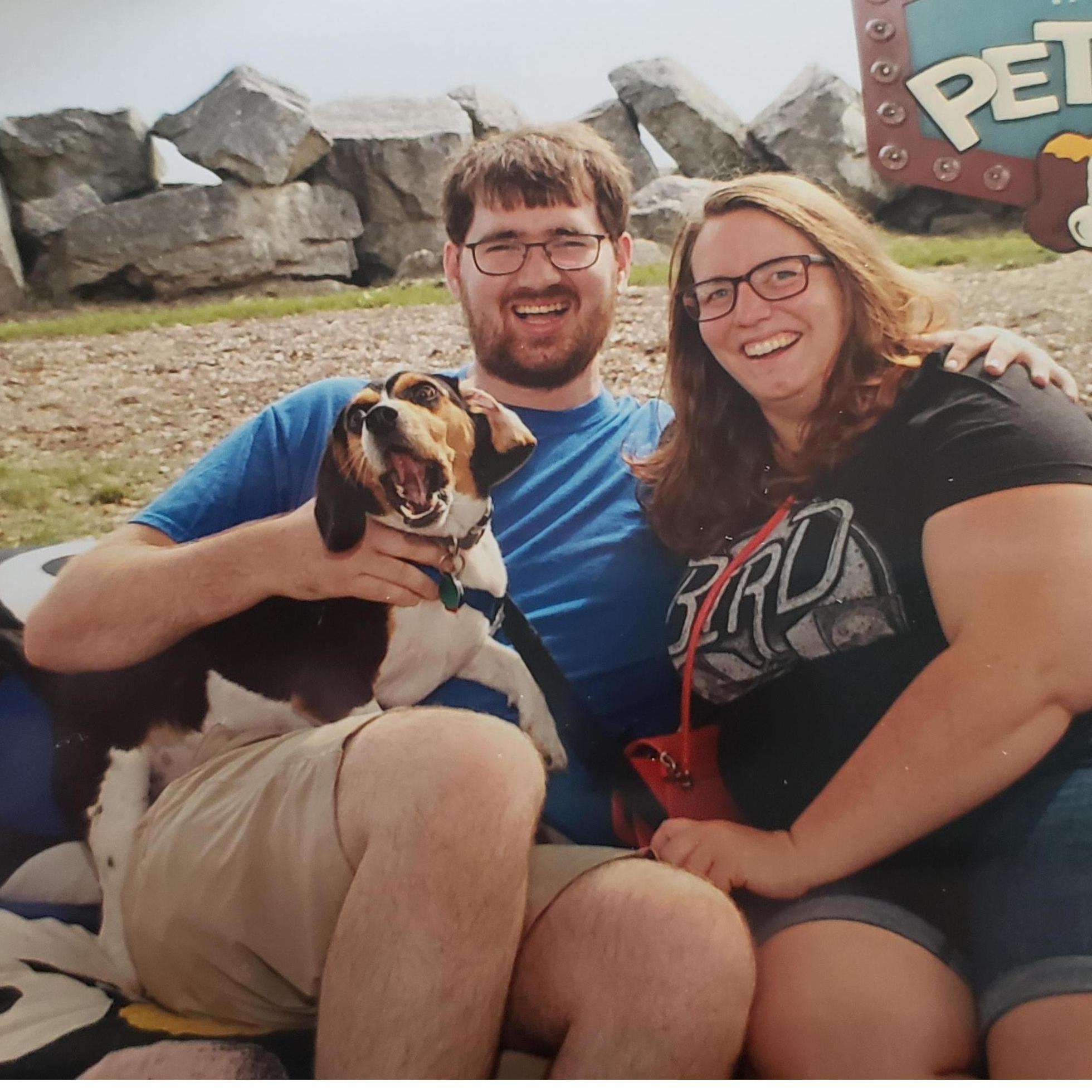 PetFest was great fun for all of us. Titus really wanted the treat they were holding.