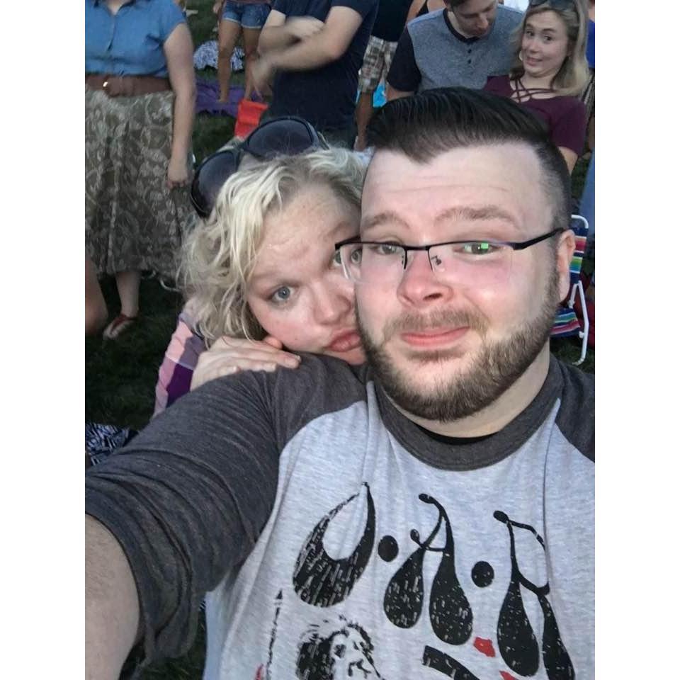 We both love our summer concerts and summer wouldn't be complete without seeing O.A.R.! This one is from our first time seeing them together!