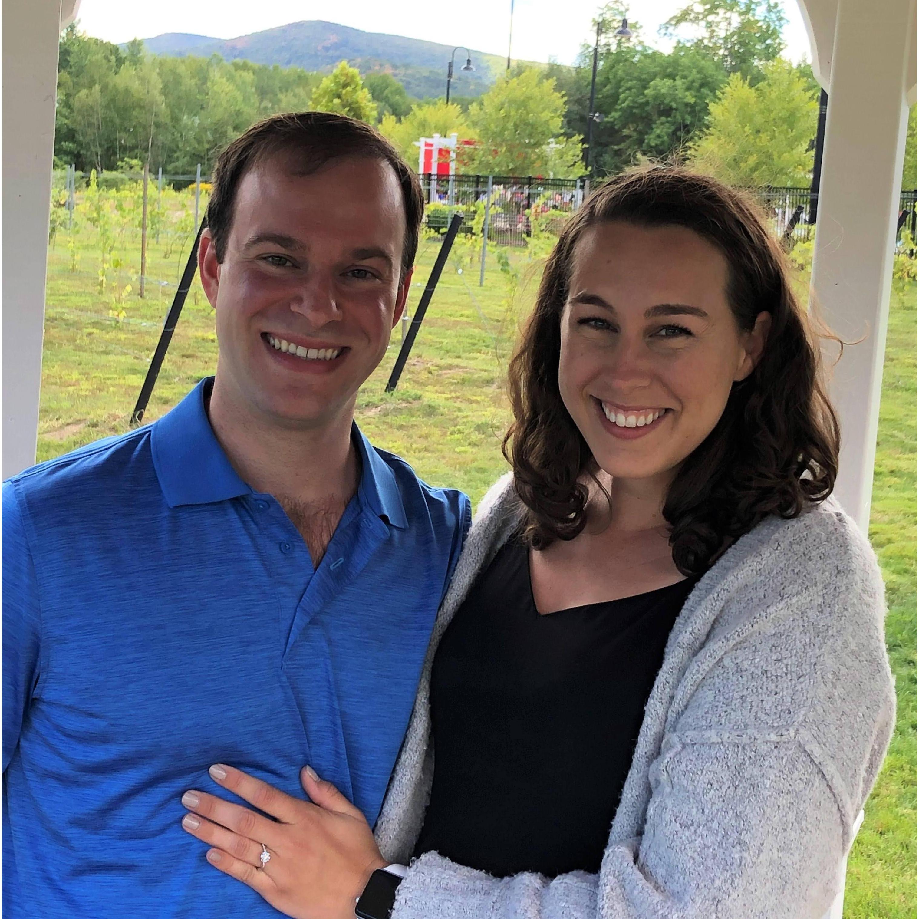 Just after she said "Yes!"