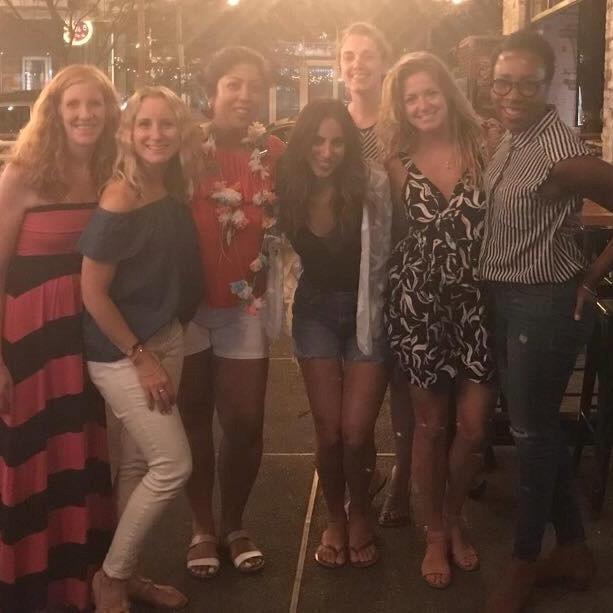 When your best high school and college friends throw you a surprise bachelorette party.   Love this ladies!