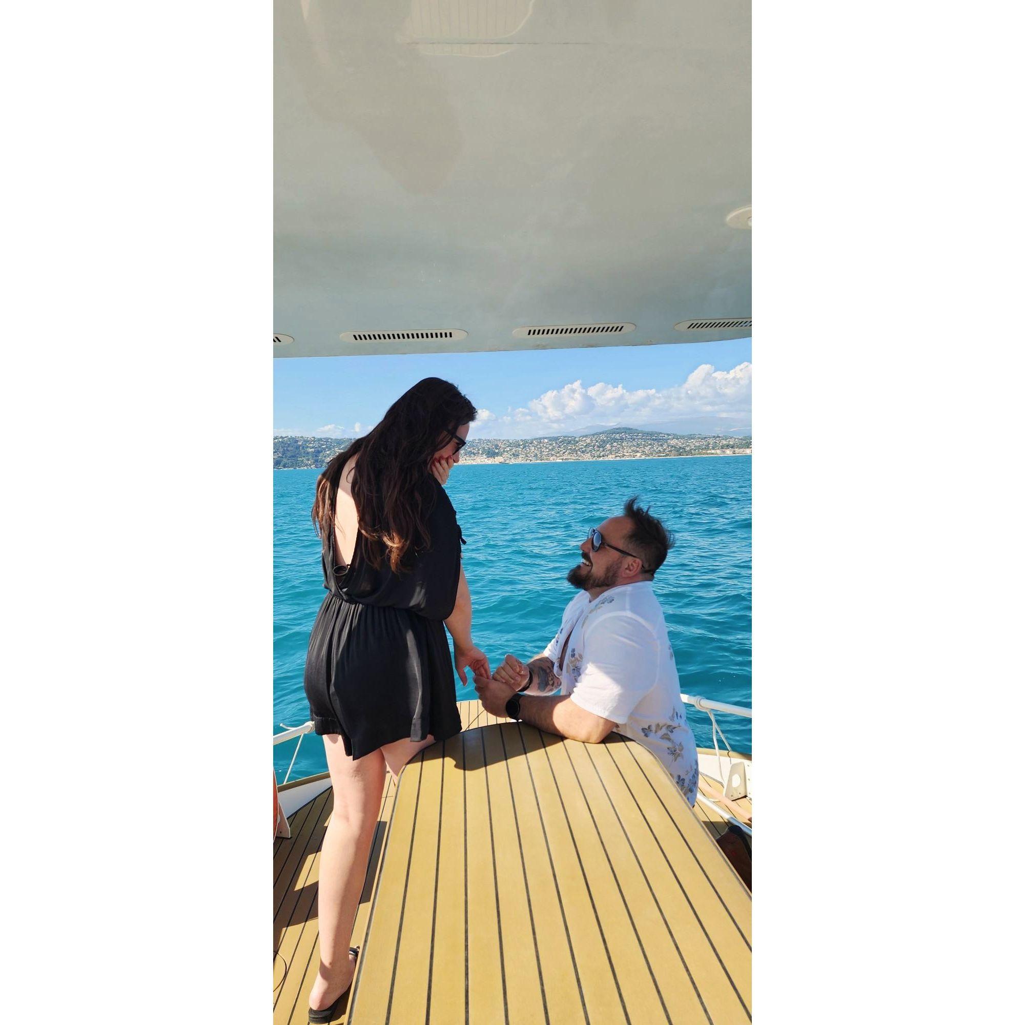 The most romantic proposal in the south of France