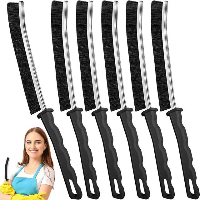Crevice Cleaning Brush,New Multifunctional Cleaning Brush Tool, Bathroom Gap Brush, Home, Kitchen, Bathroom, Window, Vehicle, Faucets, Toilet,6Pcs