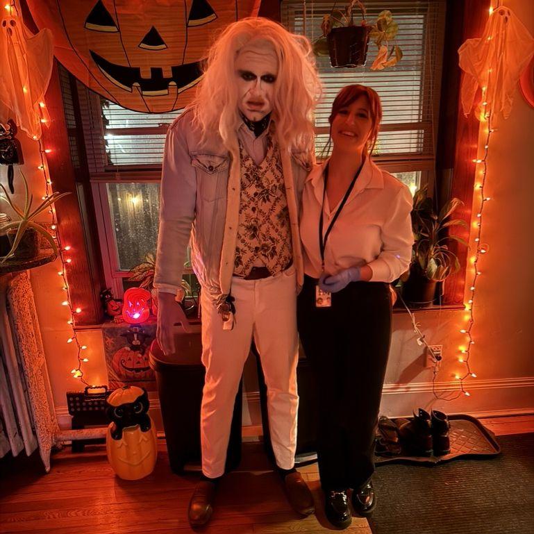 October 2024 | Katie's Halloween birthday party yet again! This year we're Longlegs + Agent Harker
