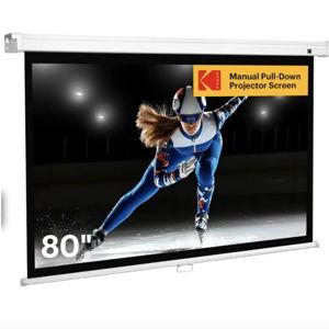 80" Manual Pull Down Projector Screen - Kodak
