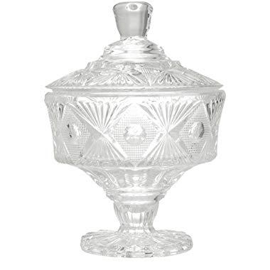 Peacewish Europe-style Crystal Storage Cans Snack Cans Candy Jar Creative Home Decoration Bottles With Lid (Style-two)