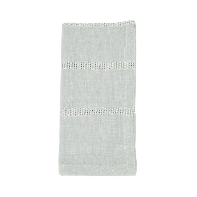 Saro Lifestyle Leno Stripe Elegance Napkin Set of 4, 20"x20"