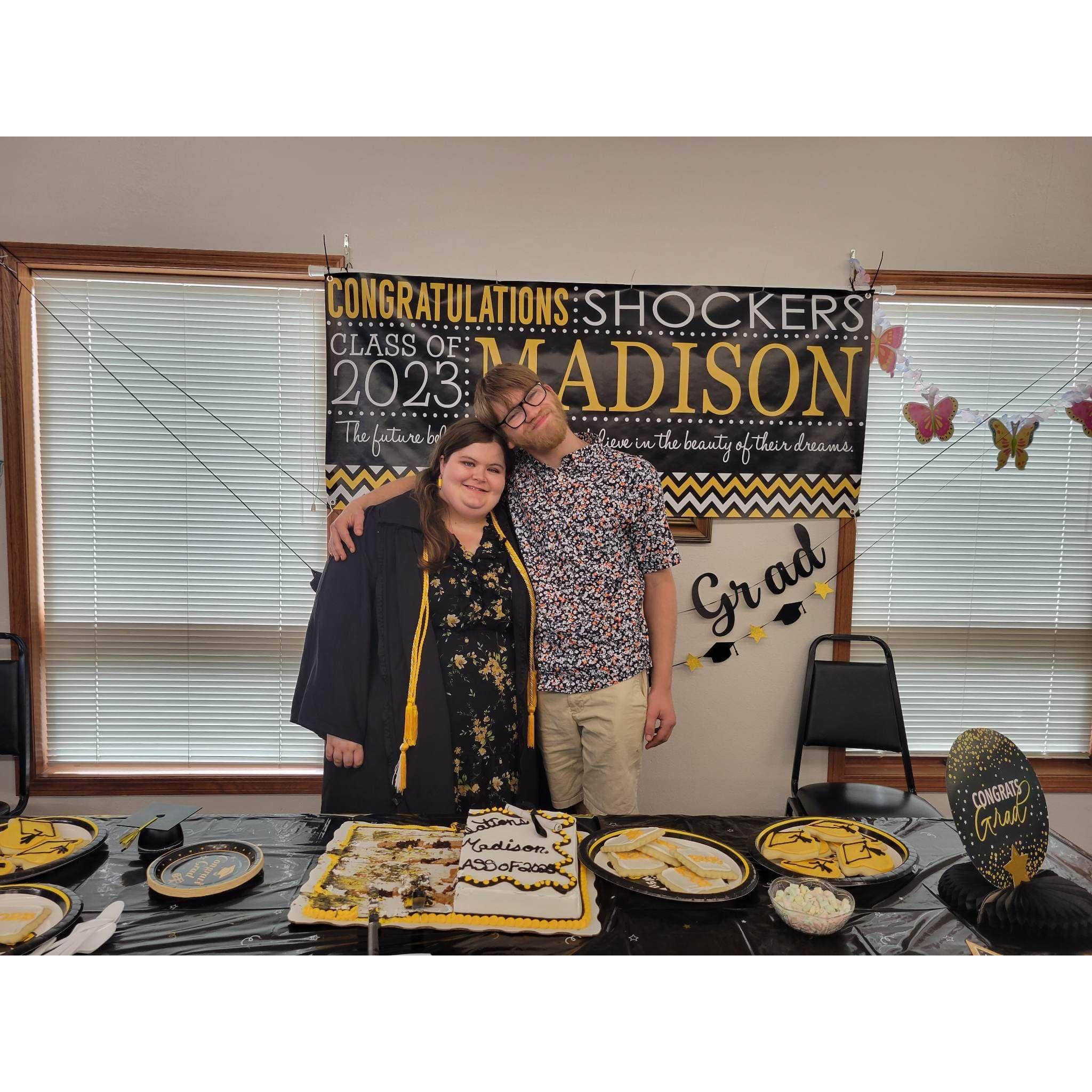 Madison's college graduation
