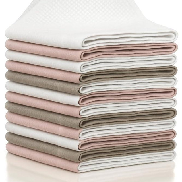 Mysimaa XL Lint Free Microfiber Cleaning Cloth, Cleaning Rags, Microfiber Towels, Glass Cloths, Lint Free Towel, Window Cleaning Cloth - Set of 12