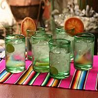 Artisan Crafted Handblown Glass, "Emerald Green"
