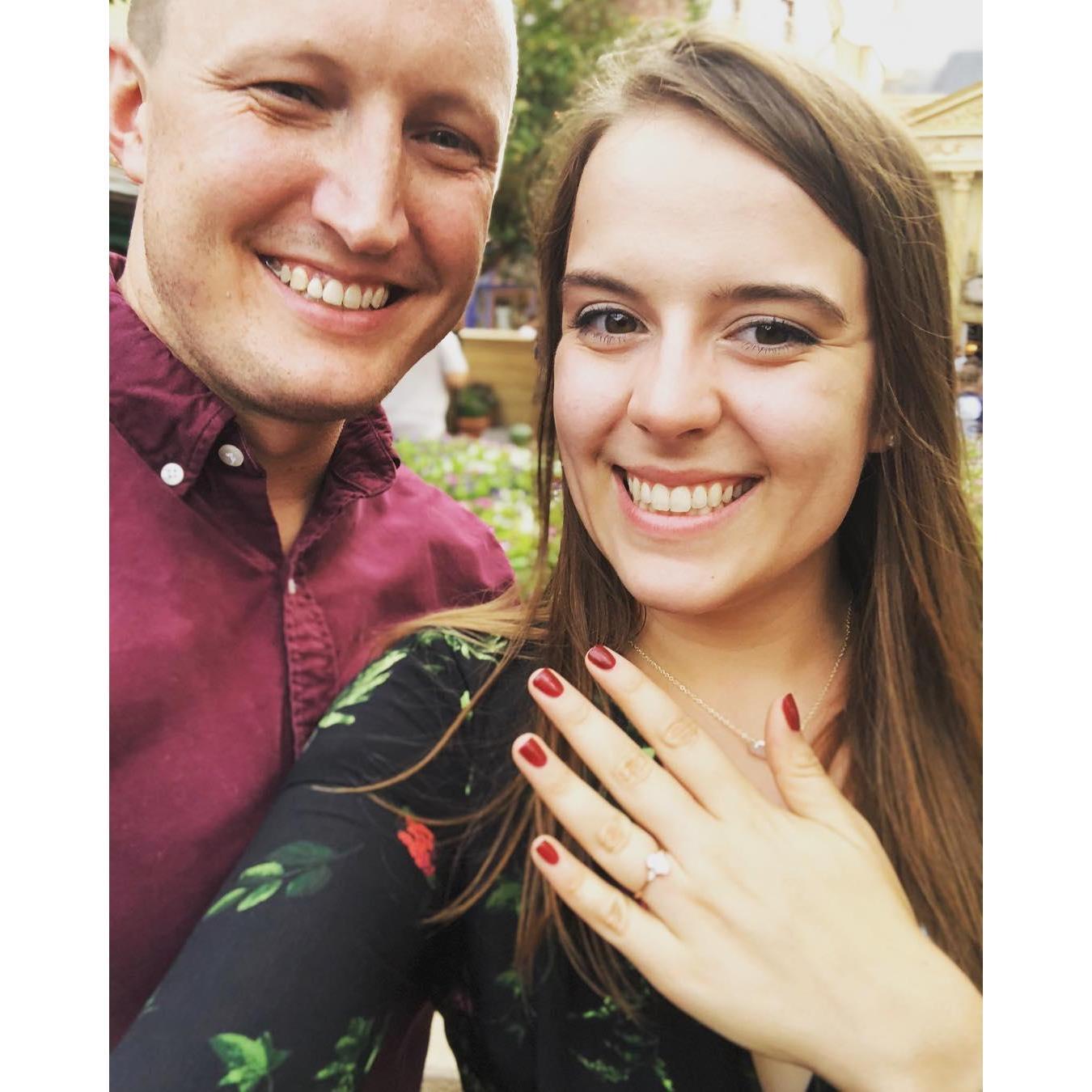 Right after we got engaged in EPCOT!!!!