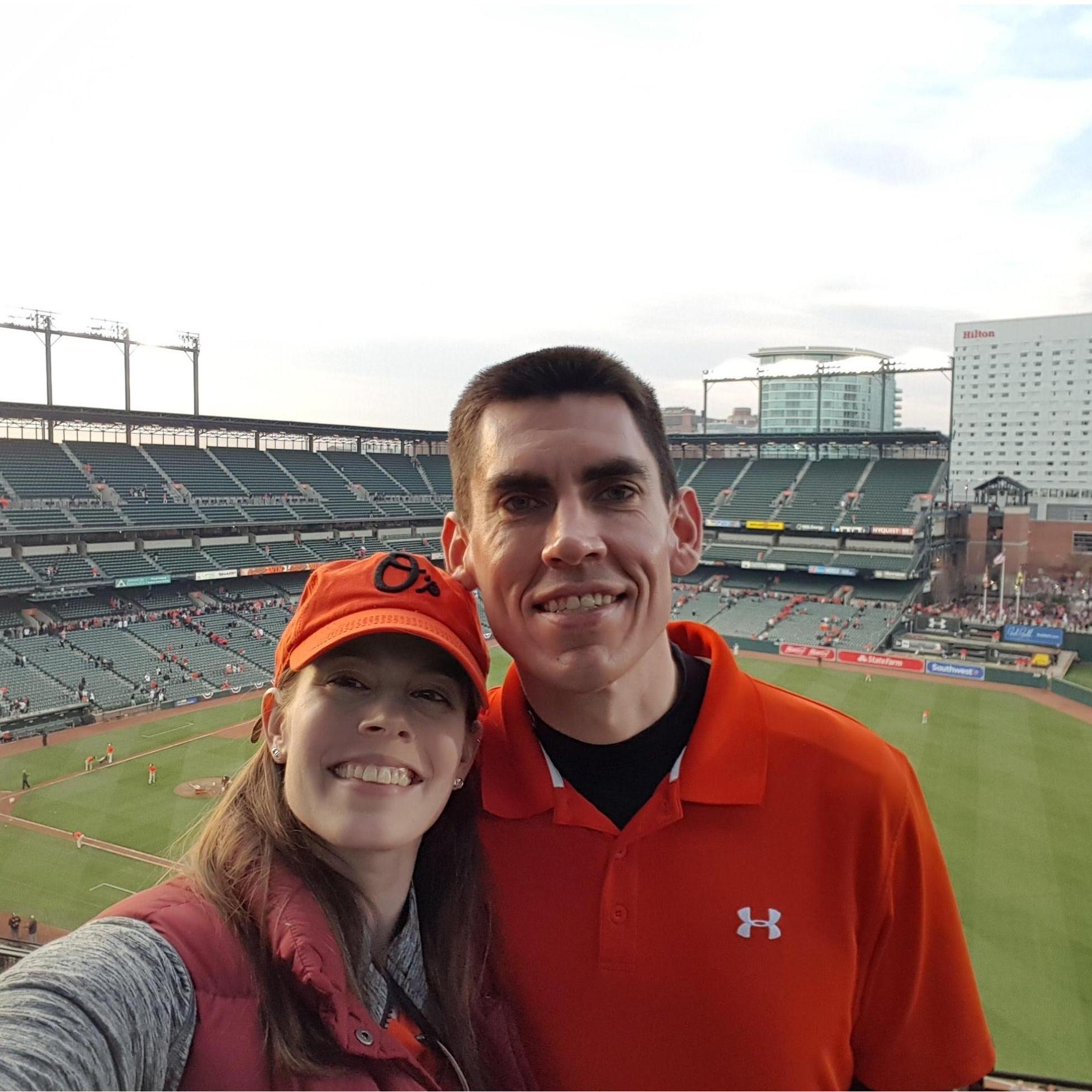 One of our favorite date night places: Camden Yards at Orioles Park