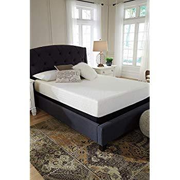 Ashley Furniture Signature Design - 12 Inch Chime Express Memory Foam Mattress - Bed in a Box - Queen - Firm Comfort Level - White