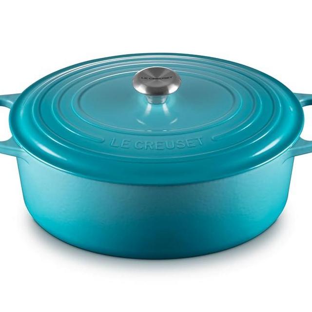 Le Creuset Enameled Cast Iron Signature Oval Dutch Oven, 8 qt., Caribbean