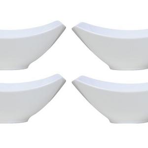 OverandBack - Over-and-Back 4-Piece Porcelain Serving Bowl Set (4 Bowls)