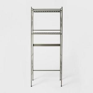 Square Tube Over The Toilet Etagere Brushed Nickel - Threshold™