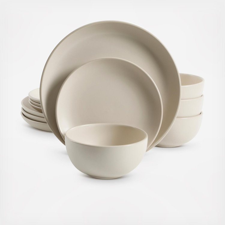 Gibson Home, Rockaway 12-Piece Dinnerware Set, Service for 4 | Zola