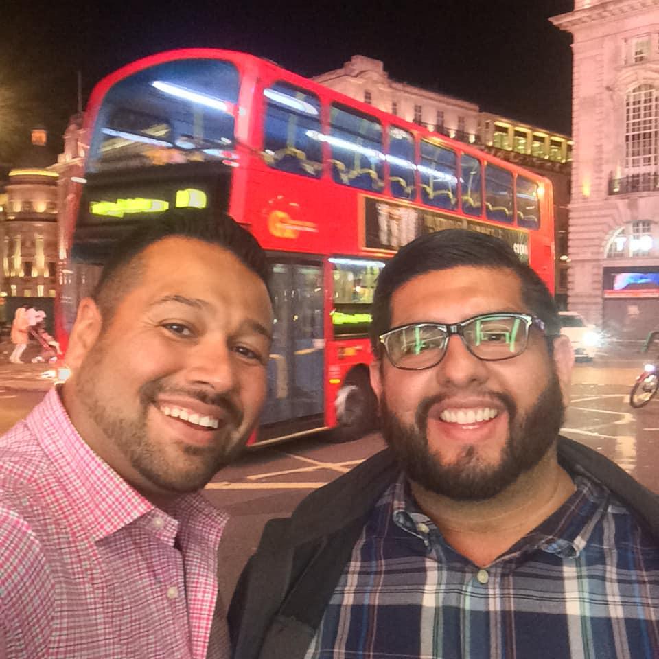 The picture's timing was just right in Piccadilly Circus.