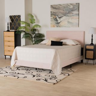 Abberton Velvet Panel Bed