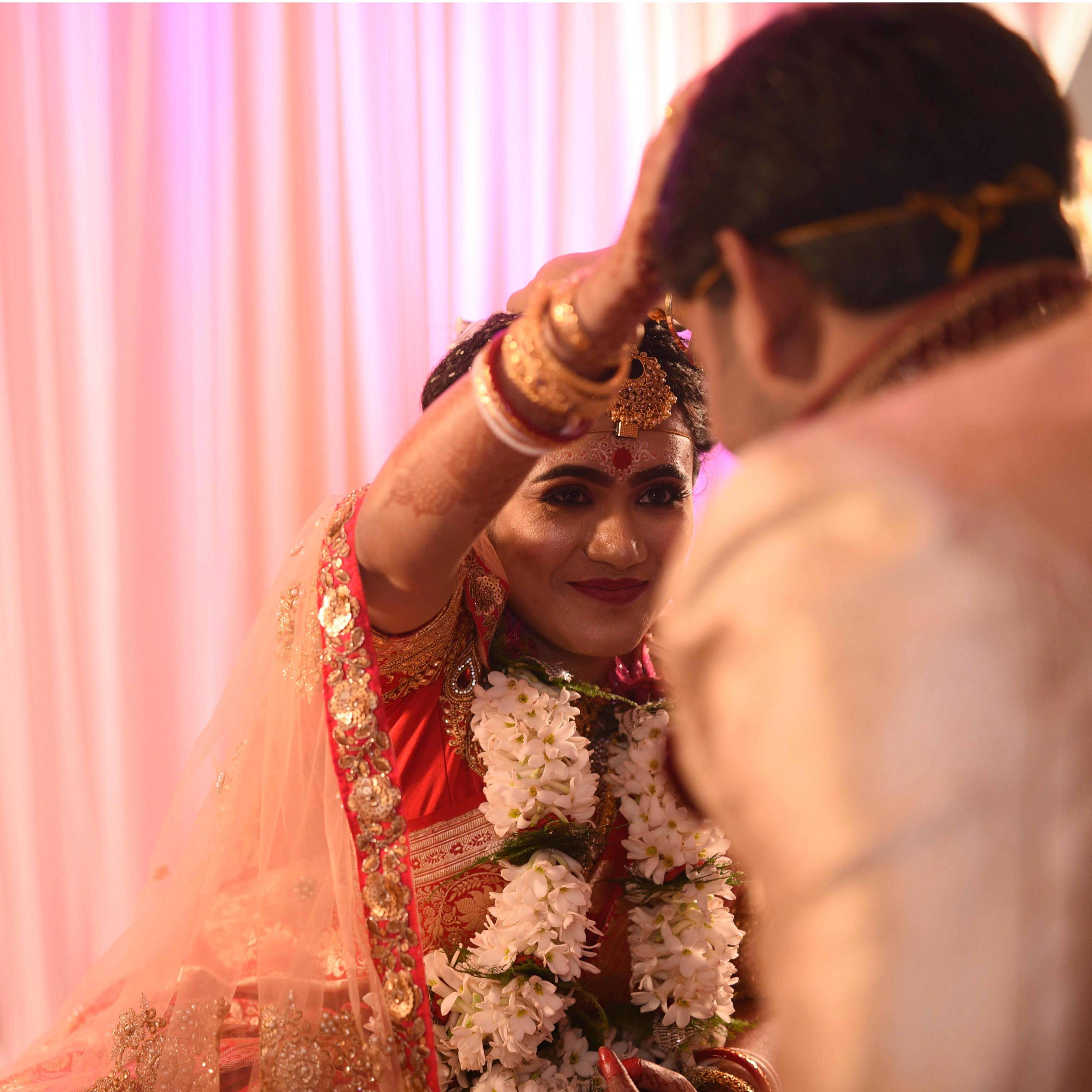 Wedding in progress