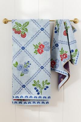 Astrid Cotton Woven Floral Towel Collection