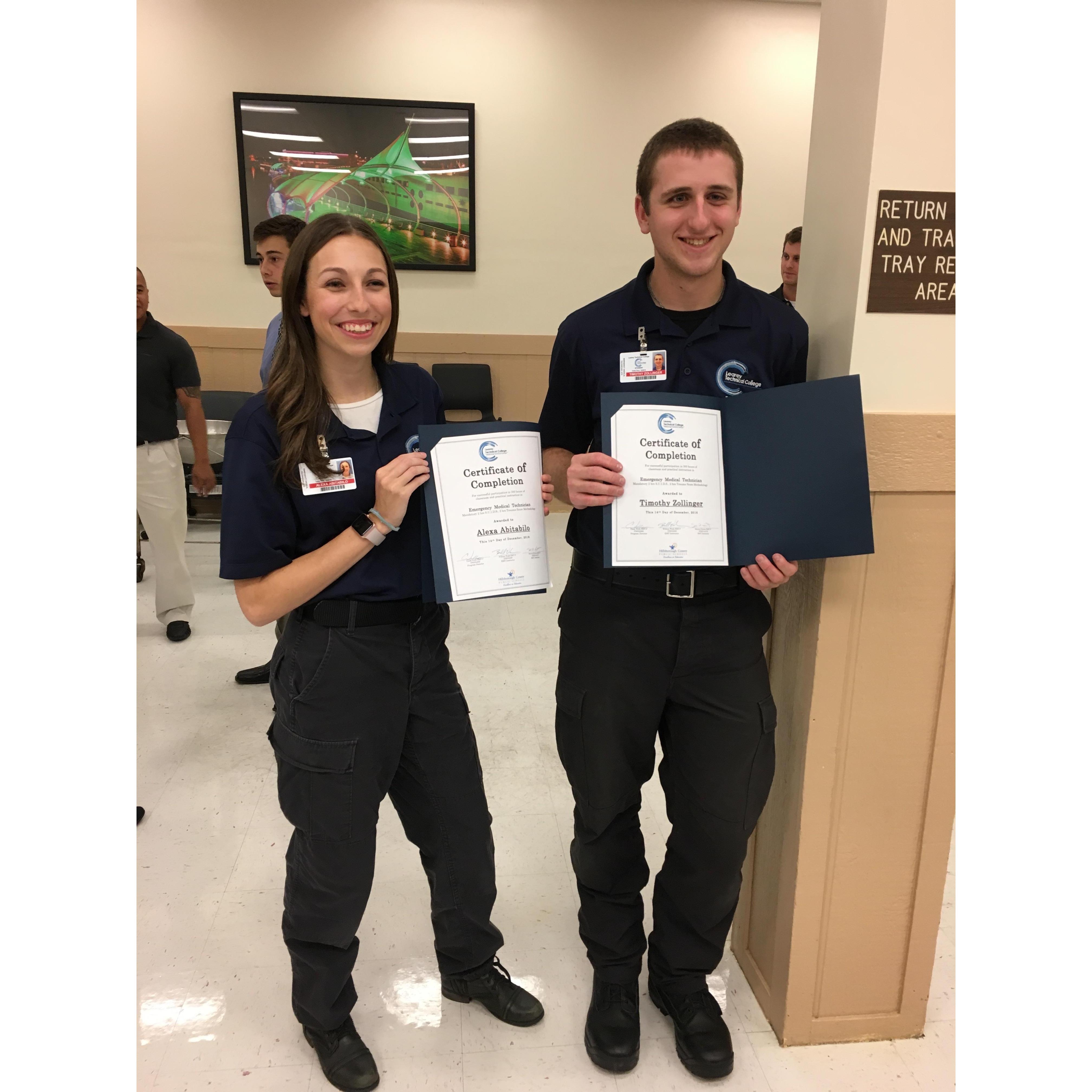 Our EMT graduation, 2016