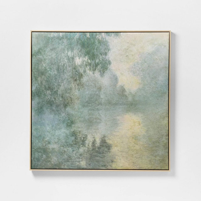 36"x36" Blurry Landscape Framed Wall Art - Threshold™ designed with Studio McGee
